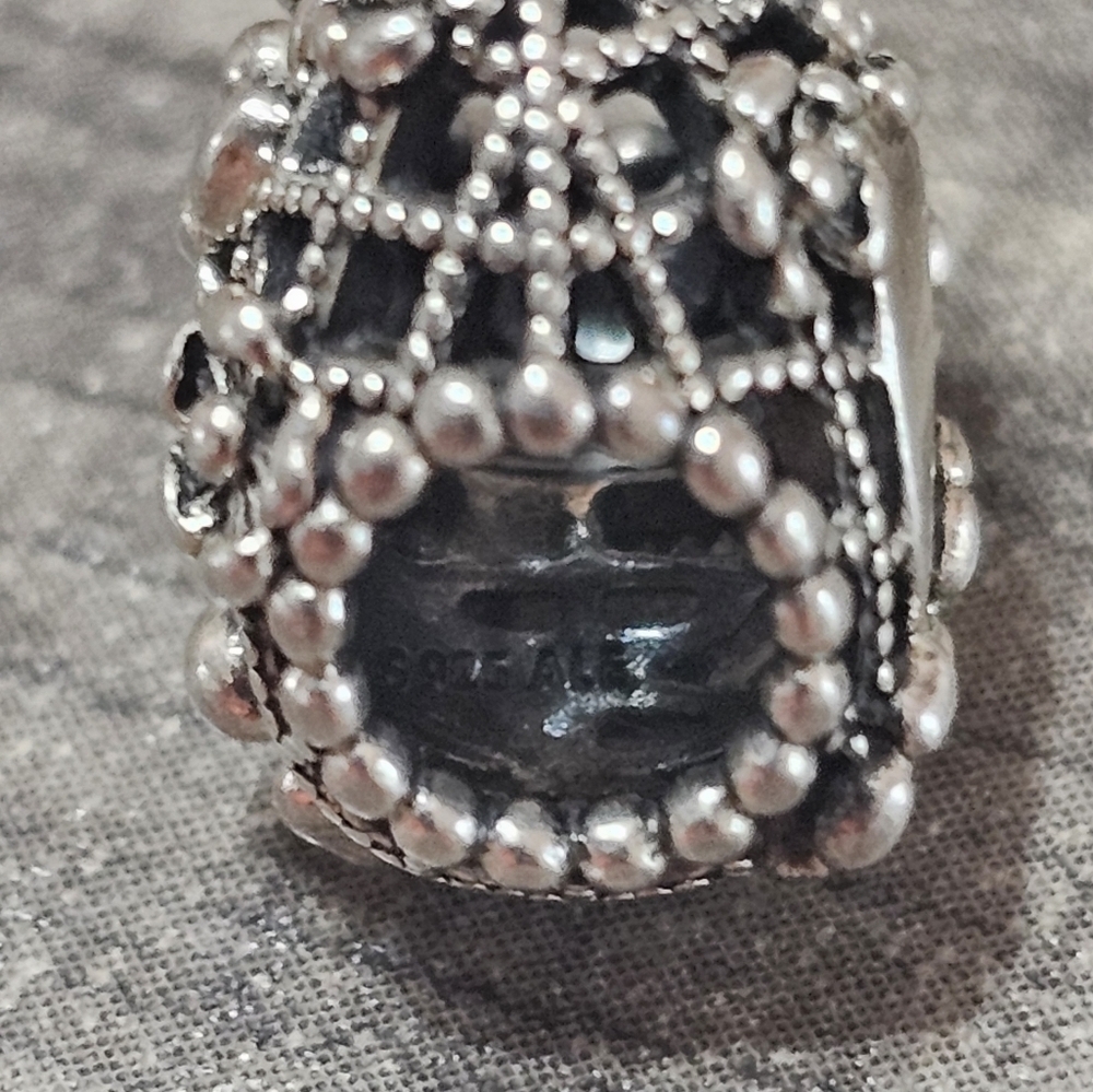 Authentic Pandora Openwork Flower Heart Mommy Cha… - image 5